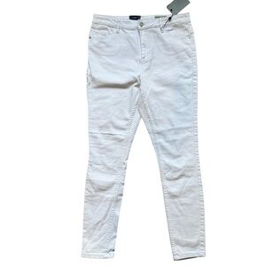 Vero Moda New White Skinny Jeans Women’s L Fitted Casual Basic Streetwear Spring